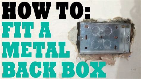 electrical back box installation|metal back box fitting instructions.